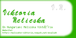 viktoria melicska business card